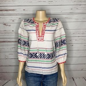 Joie embroidered  lined top size XS